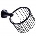MonkeyJack Bath Accessories Oil Rubbed Bronze Finish Toilet Paper Roll Holder Basket Tissue Basket Black - B06XWV9KNB
